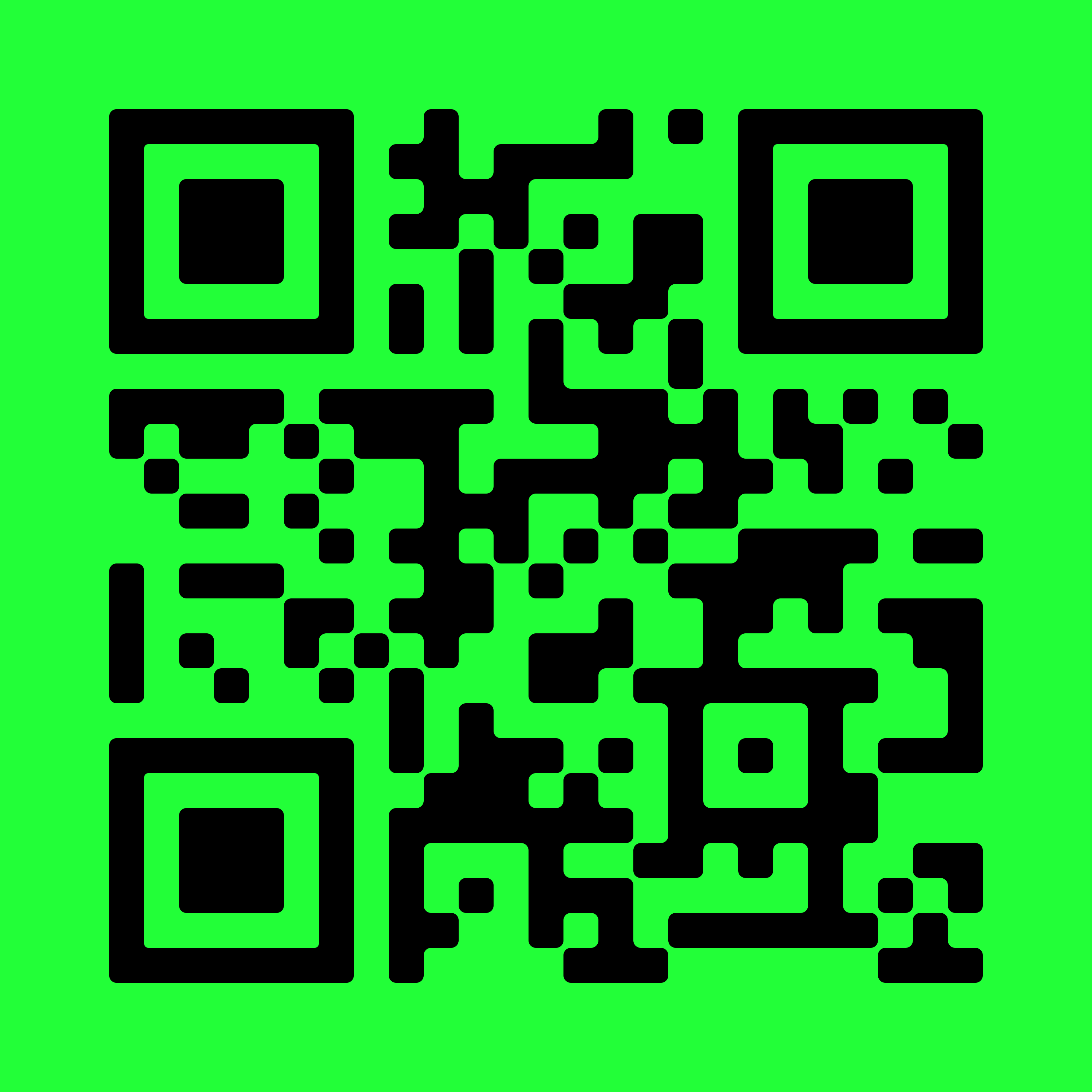 QR code linking to digital business card for Lobato Landscaping